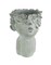 Pucker Up Kissing Face Weathered Finish Concrete Head Planter 10 Inches High